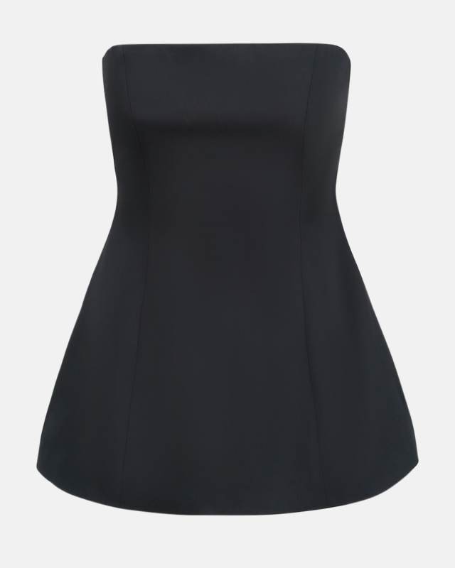 Silvia Strapless Peplum Top